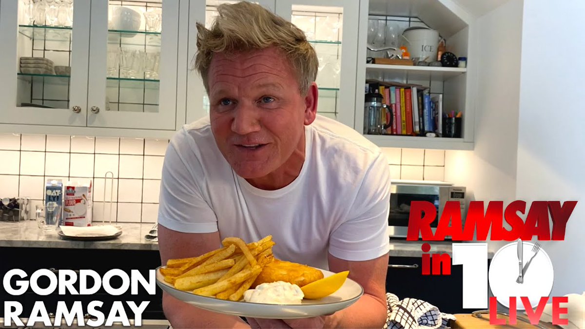 Gordon Ramsay Attempts To Make #Fish & Chips at Home in 10 Minutes | Ramsay in 10 
https://t.co/AlwRyJV04Z
#LowCalorieRecipes https://t.co/730SLDE35I