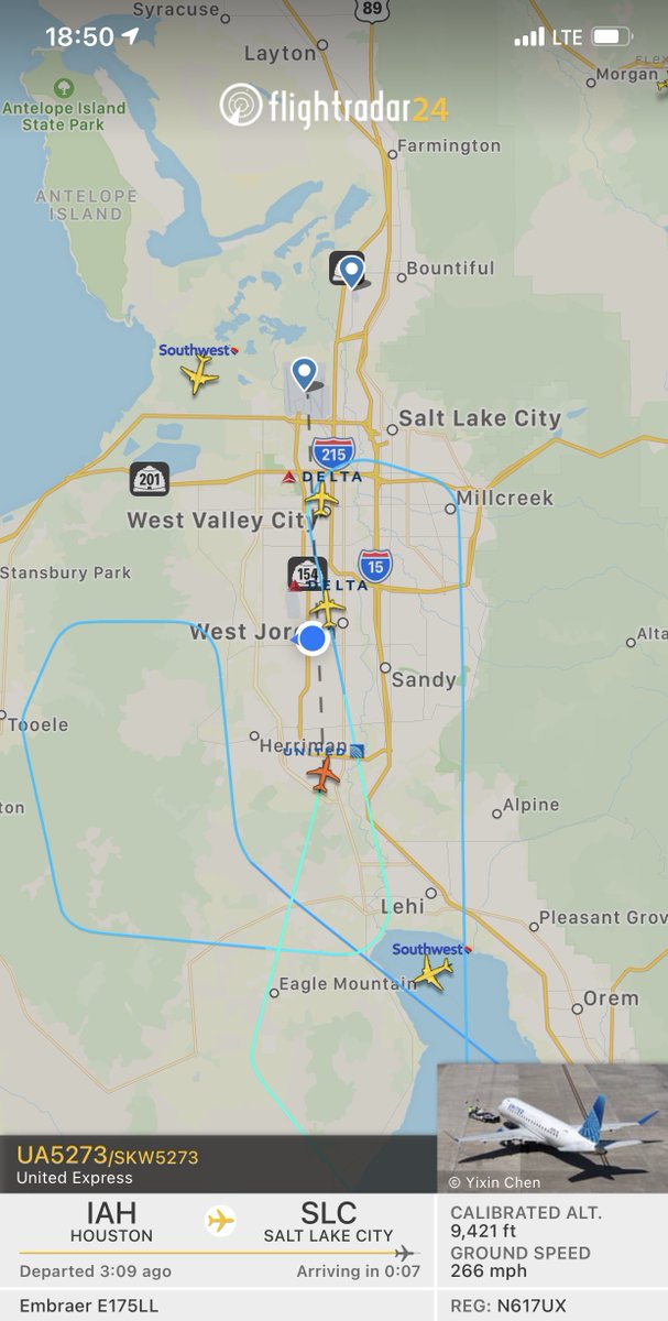 SLCScanner's tweet image. #Weather #Aircraft #GoAround #SLAirport Multiple aircraft are unable to land at the #SLAirpot. A lot of them have attempted to land and are had to go around.