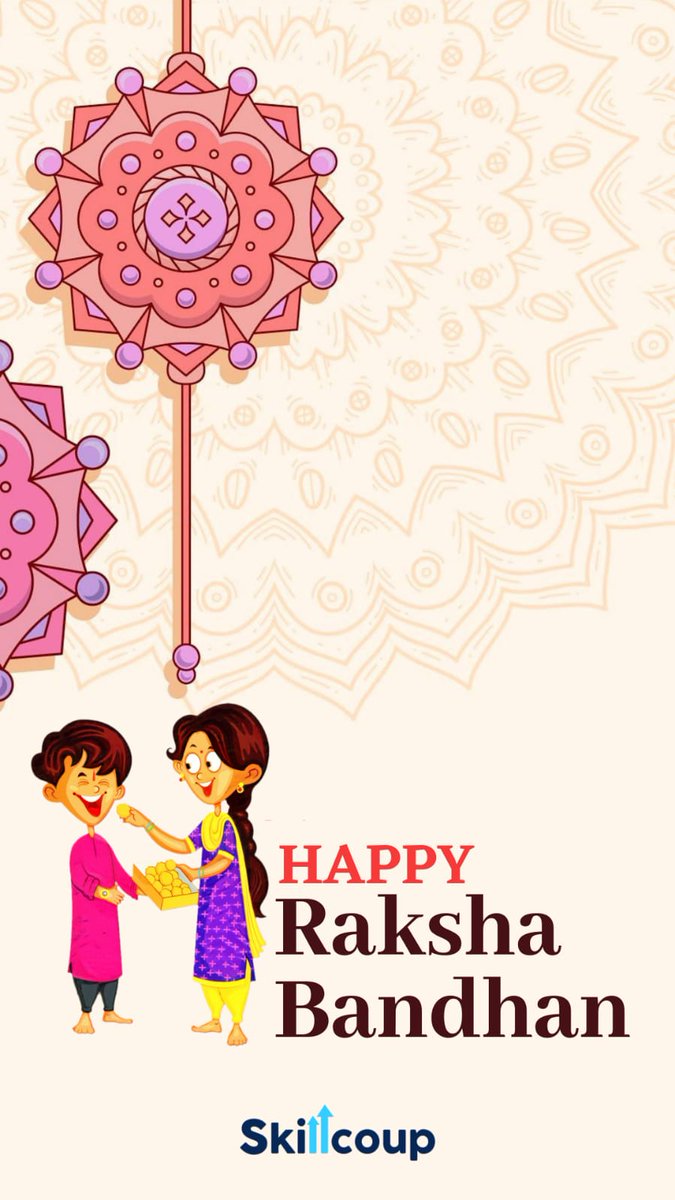 skillcoup's tweet photo. "Brothers and sisters are as close as hands and feet."

✨Happy Raksha Bandhan✨

#RakshaBandhan2021 #Rakhi https://t.co/yZhPrnW2x9