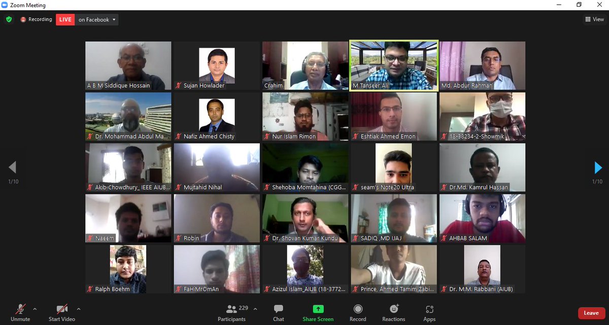 aiub_edu's tweet photo. Dr. Anwarul Abedin Lecture Series | "A Smart Wearable Air Quality Monitor Using MEMS Ultrasound Technology"
The guest speaker of this webinar was Dr. Chowdhury Fazlur Rahim, President, and CEO, Aromatix Inc.
Organized by the Faculty of Engineering, AIUB on August 19, 2021. https://t.co/xfJkt8dMjW