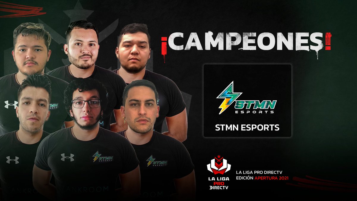 ligaesportslan's tweet photo. ¡CAMPEONES! 🥳🥳🥳

@STMNesports es el campeón de #LaLigaProDIRECTV Apertura NORTE de este 2021, tras vencer a @ArsenGaming por 2 - 0🏆

¡Felicidades!

⭐ @AlAtaqueG
⭐ @xsuperhotdog
⭐ @v1koo
⭐ @MexicanCS
⭐ @noozcsgo
⭐ @hellpa_csgo https://t.co/luO3CSVjht