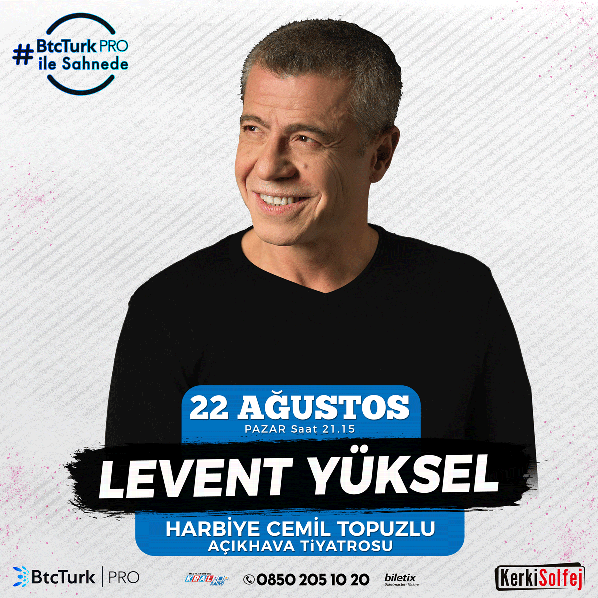 KralPop's tweet photo. Yıldız isimler #BtcTurkPROileSahnede

Levent Yüksel bugün Harbiye Cemil Topuzlu Açıkhava Tiyatrosu'nda sahnede...

@levent_yuksel @KerkiSolfej @btcturkprotr #kerkisolfej #harbiye #konser #kralmüzik https://t.co/d4NIuNqgPK