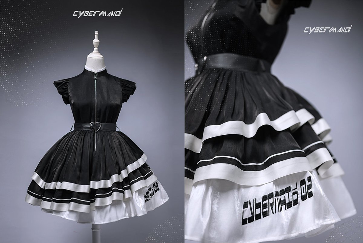 \"サイバーメイド\"ワンピースセット-2号機-【Lilith House】 サイバーメイド
