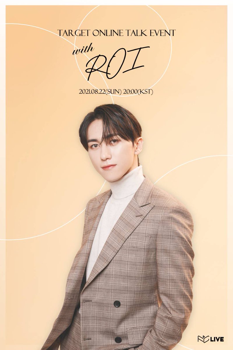 FCLIVE_official's tweet photo. #TARGET ONLINE TALK EVENT with #ROI 

【D-DAY】
‐-------------------------
📅2021.8.22(SUN)
🕖20:00-KST 
‐-------------------------
チケット発売中！🎟 
🔗https://t.co/NM9e1fszAN

オンライントークに沢山のご関心を宜しくお願い致します😆
#TARGET #타겟 #로이 #ロイ https://t.co/WN3ymr2nCf