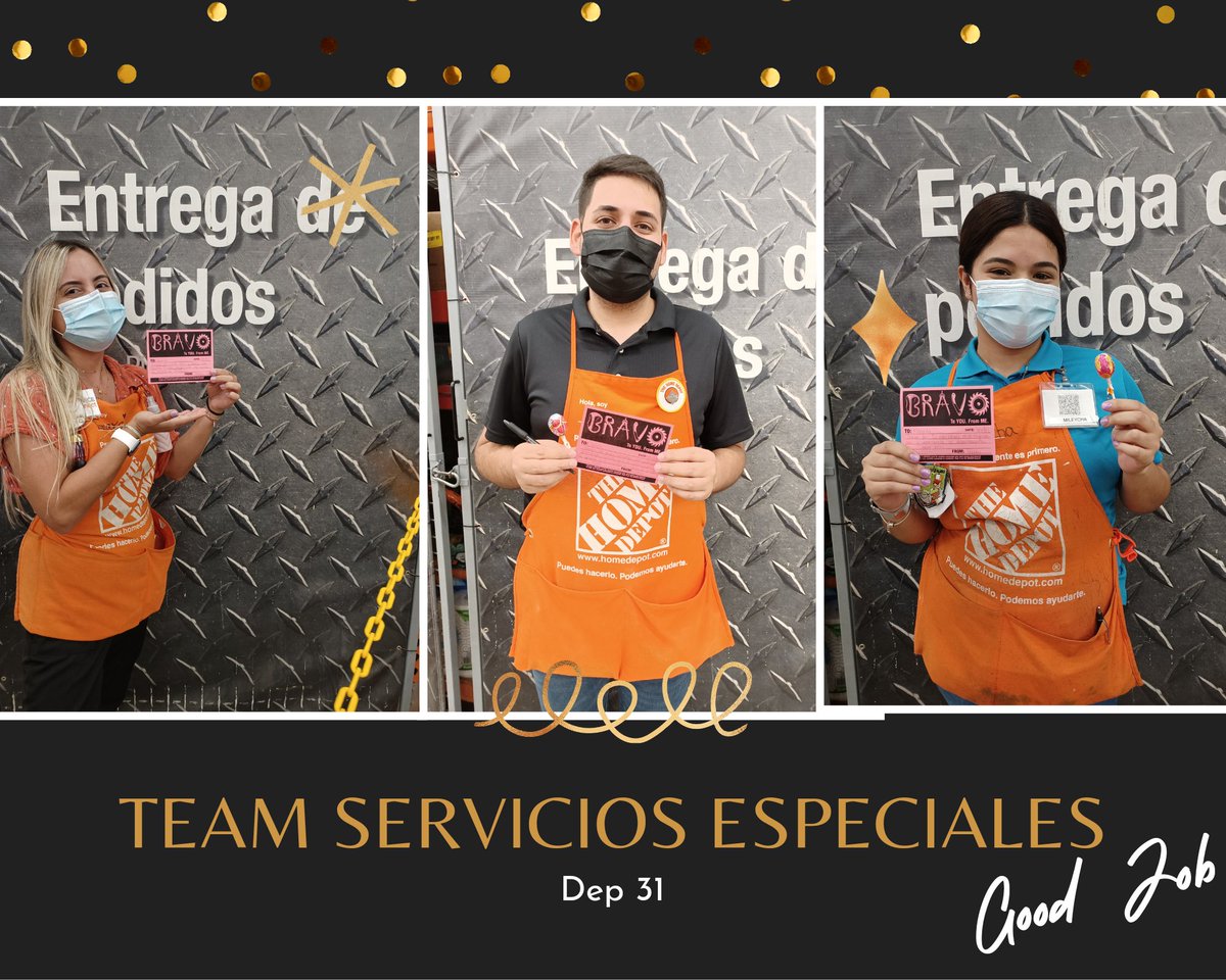 BRAVOOO👏👏👏 Támara, Hugo y Mileycha!!!
Gracias por poner en práctica #GET con cada uno de nuestros clientes  y hacer que su experiencia sea una de excelencia. Vamos por mas!!!👏💪💯 #DEP31 
<a href="/belmaryvelazque/">Belmary Velazquez</a> <a href="/rab562/">Anthony</a>