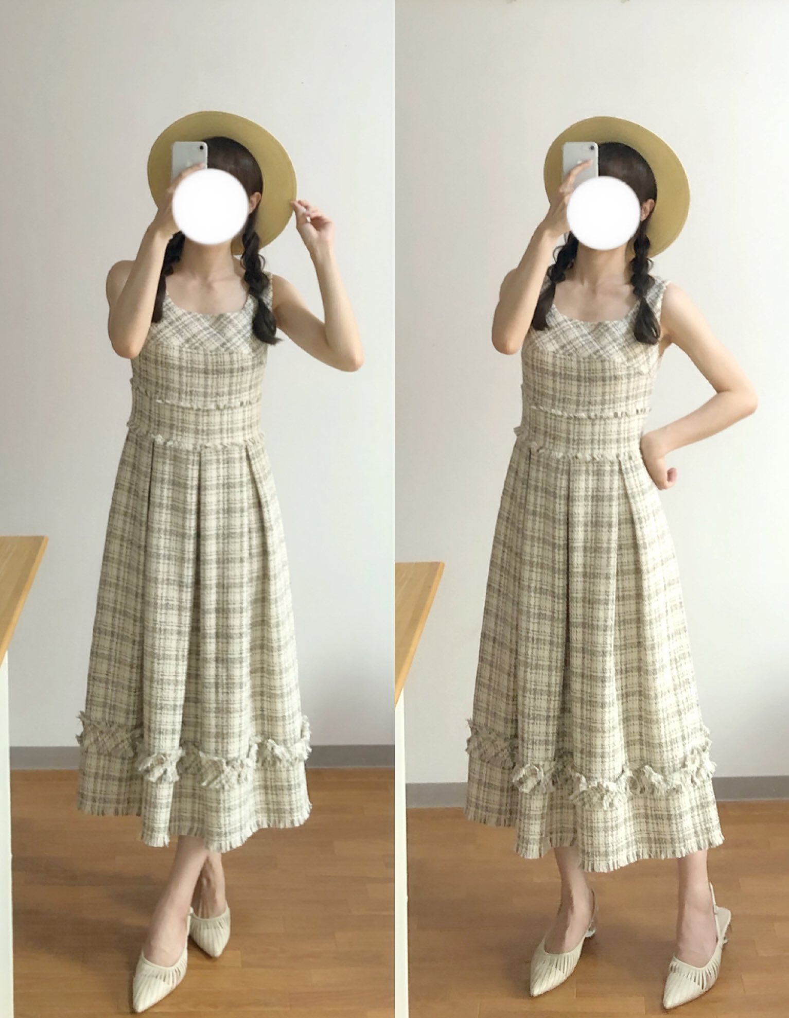 Summer Tweed Midi Dress sサイズ