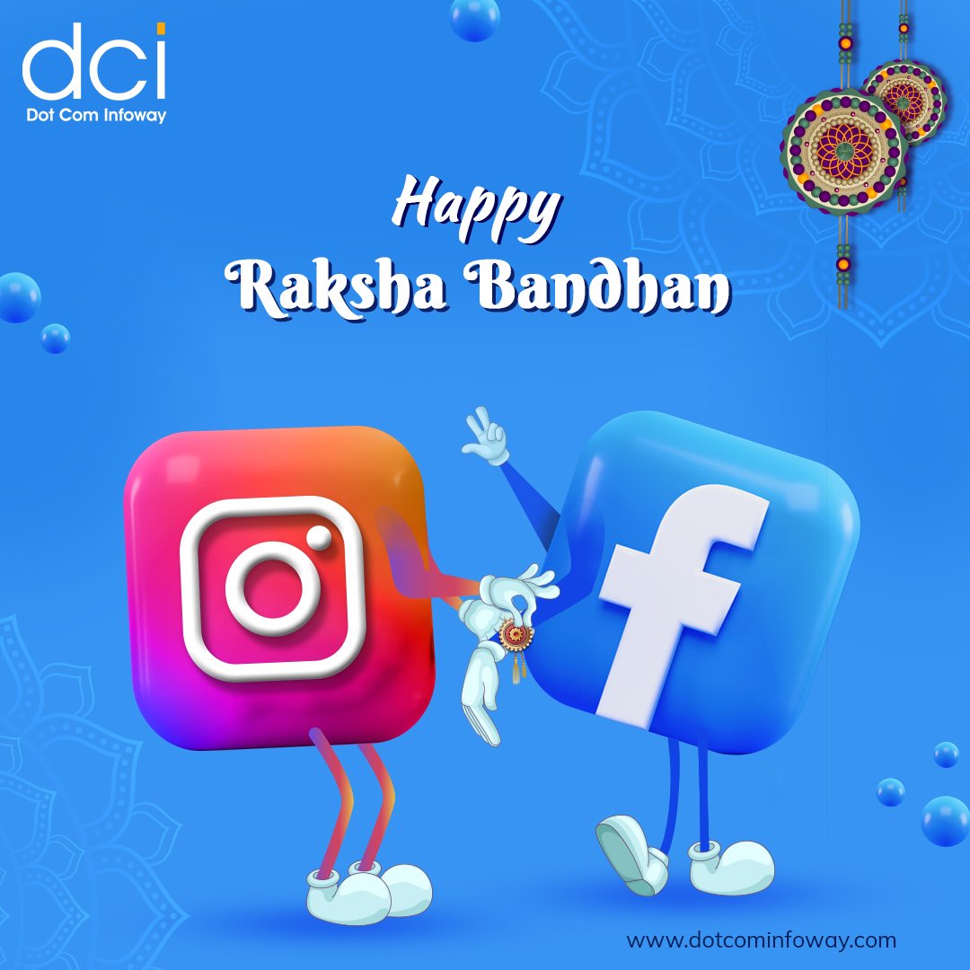 Team #DotComInfoway wishing you all a Happy Raksha Bandhan!
#HappyRakshaBandhan #RakshaBandhanWishes #Facebook #Instagram #SisterSite #SocialMediaMarketers #SMM #FB #Insta #DigitalMarketingAgency #RakhiCelebration #RakhiFestival #BrotherSisterLove #Rakhi2021 @instagram  @Facebook