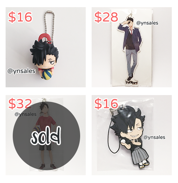 ynsales's tweet photo. Haikyuu!! merch (Kuroo, Oikawa, Kindaichi, Watari, Tendo)

✨ Prices do not include shipping
✨ More info + order form: https://t.co/Ww8bw7Ce7i

#haikyuu #kurootetsurou #oikawatooru #kindaichiyuutarou #watarishinji #tendosatori #tendousatori https://t.co/fCNalLaQBh