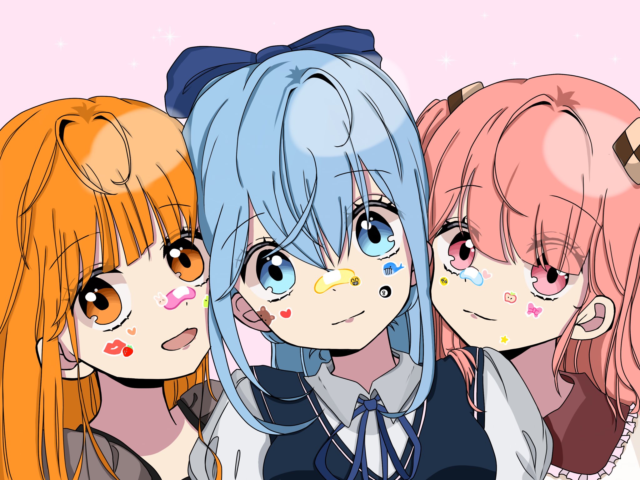 こん Close 虹色桃国の姫さま アニメ風意識したら結構いい感じ のあさん前髪長くなちゃったけど いや 女子組は尊いよね からぴち カラフルピーチ素材 T Co Wowjlvuh59 Twitter