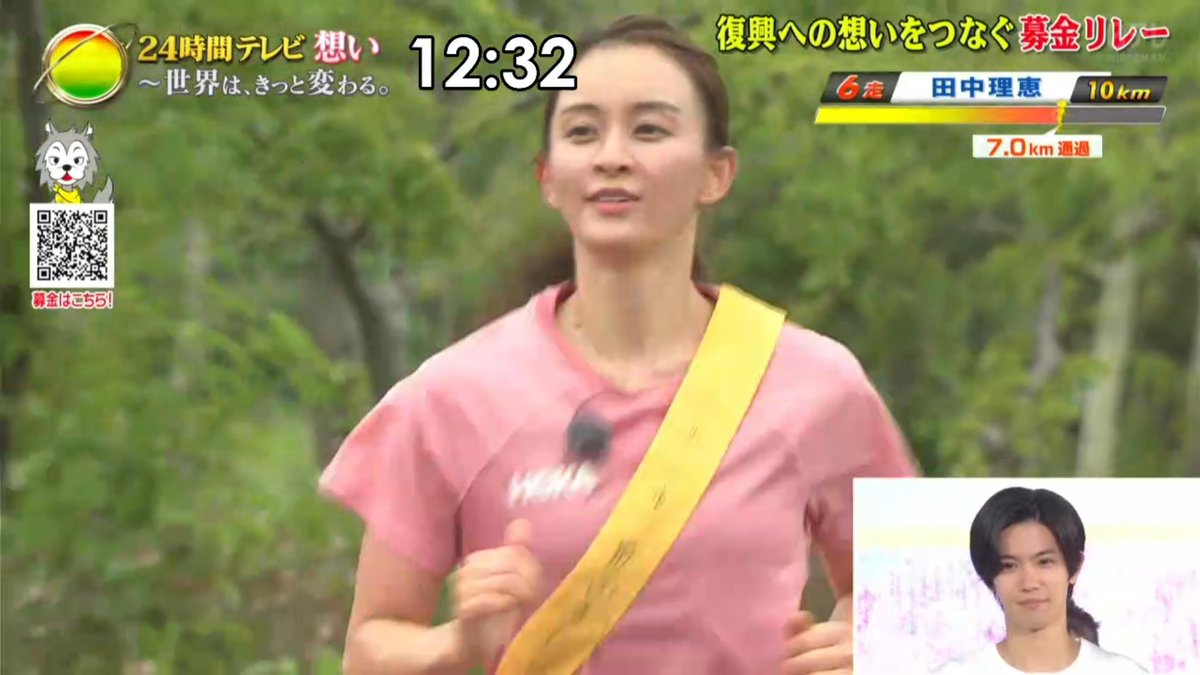 Uzivatel ガンバラン 24時間テレビマラソン追跡班 自走 Na Twitteru 7km 田中理恵 24時間テレビマラソン 第6走者 新体操 Snake24tv