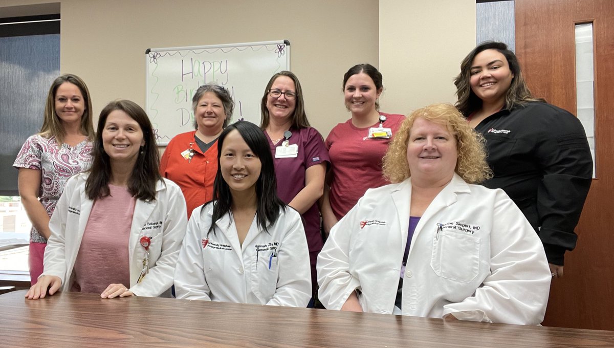 Fantastic all-women #UHPortage #generalsurgery team - celebrating  3 years of practice together