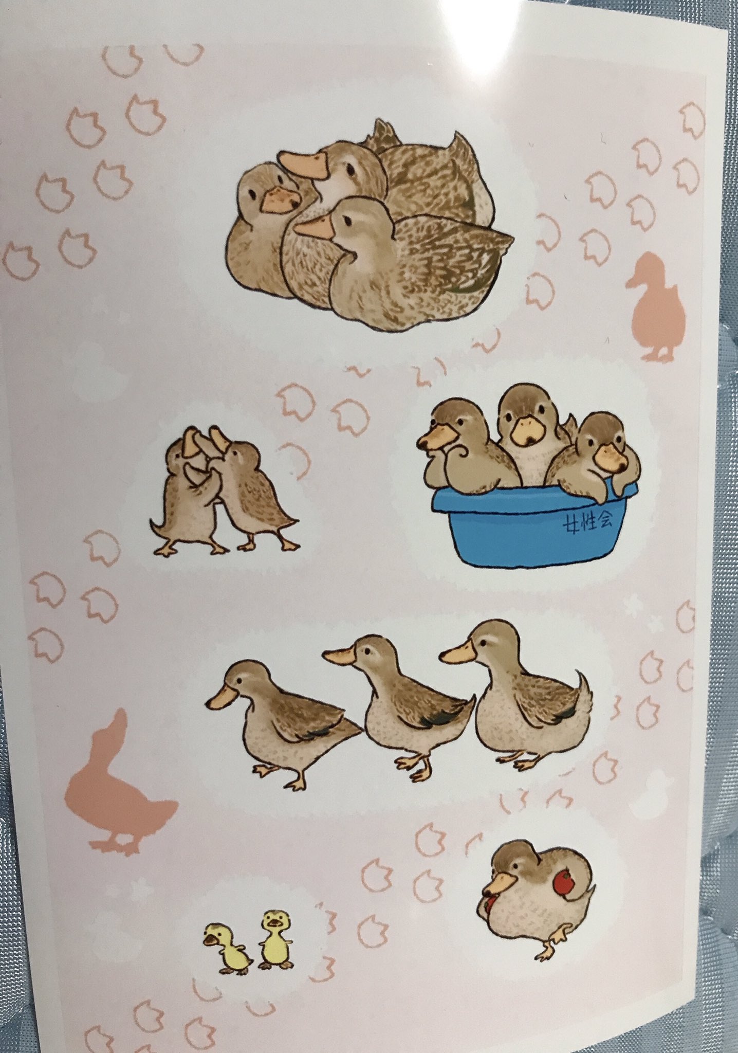 鴨 テケ チハ 娘氏の新作鴨イラストをネットプリントできます シールもらいました T Co Hpdyzf0g0r Twitter