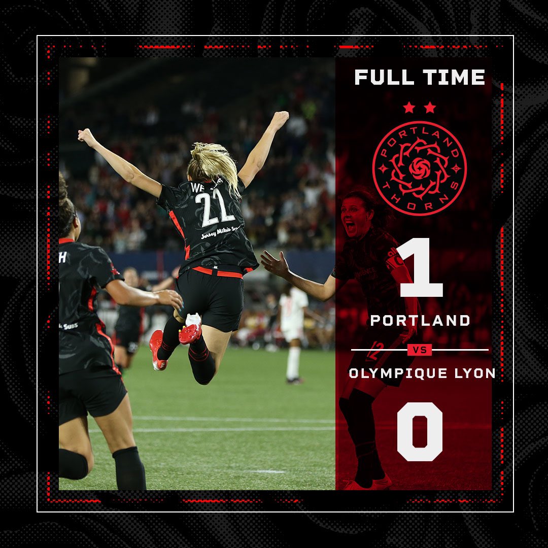 ThornsFC's tweet photo. WE DID IT! 

The score for the WICC Final. #BAONPDX https://t.co/ts29FzDly0