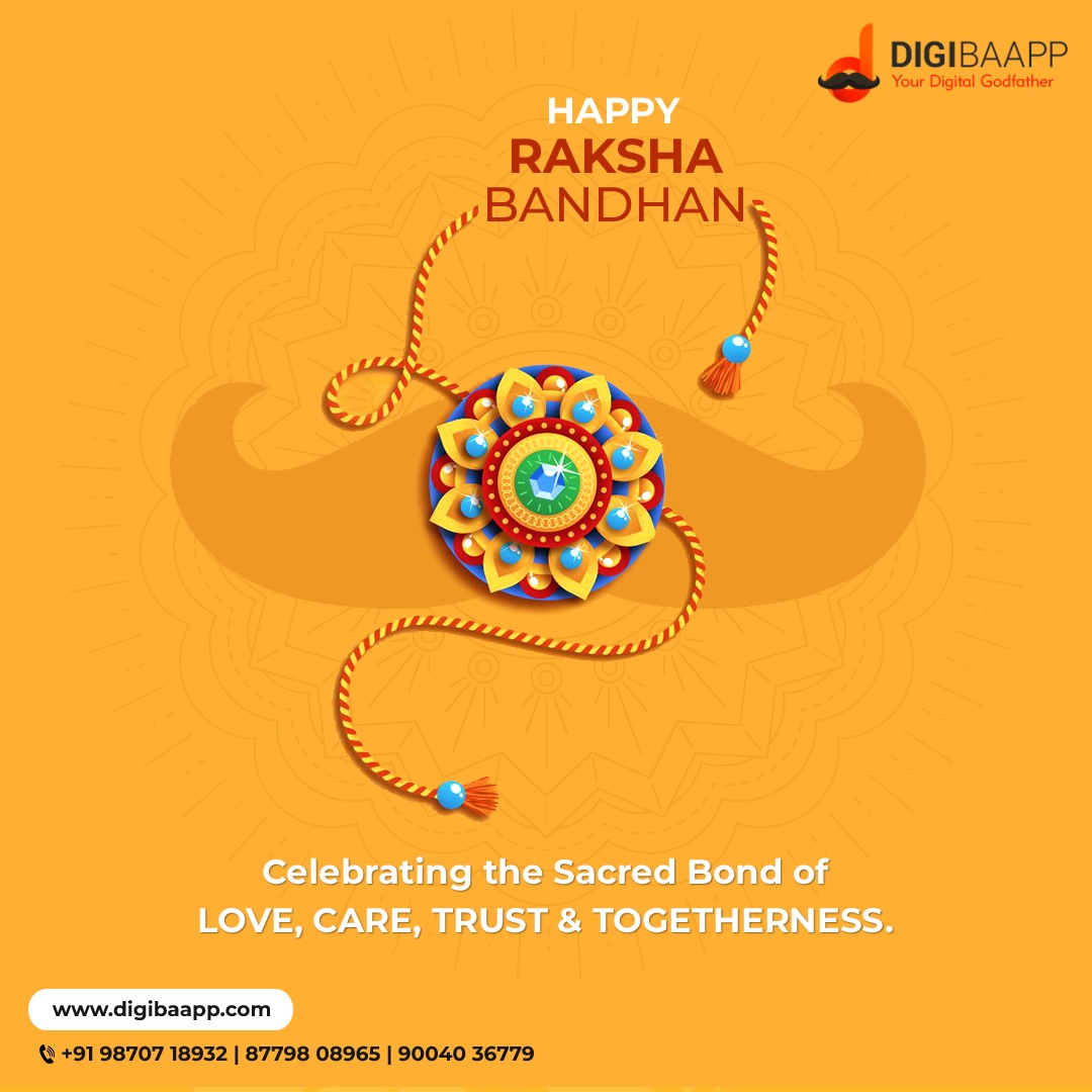 digibaapp's tweet photo. This rakshabandhan, #celebrate the eternal bond between a #brother and a #sister in a creative way. 

Wishing everyone a very Happy Rakshabandhan.

#Rakhi #RakshaBandhan #HappyRakshaBandhan #HappyRakhi #DigibaappSolutions #AdvertisingAgency #DigitalMarketingAgency #AgencyLife https://t.co/vhtAFOzfyD
