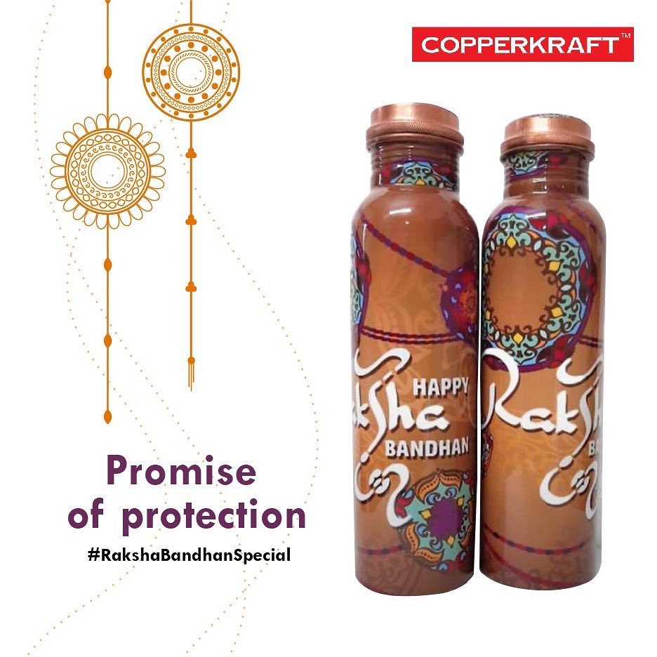 theCopperkraft's tweet photo. #PromiseOfProtection: Happy #Rakhi!
Have a happy and healthy day ahead with your loved ones.
-------------------------------------
#RakshaBandhan #HappyRakshabandhan #HappyRakhi2021 #HappyRakhi
#Copperkraft #MiraculousCopper #Copper #CopperBottle #Mittal #CopperKraft https://t.co/yoV94ejCgt