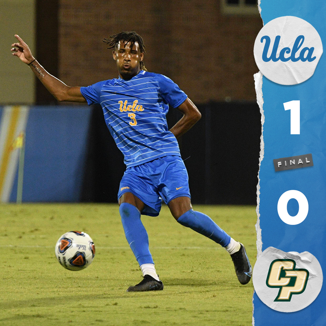 UCLAMSoccer's tweet image. FINAL: UCLA 1, Cal Poly 0

Ollie de Visser&apos;s second-half tally stood up as the lone goal in tonight&apos;s exhibition win over Cal Poly! 

#GoBruins