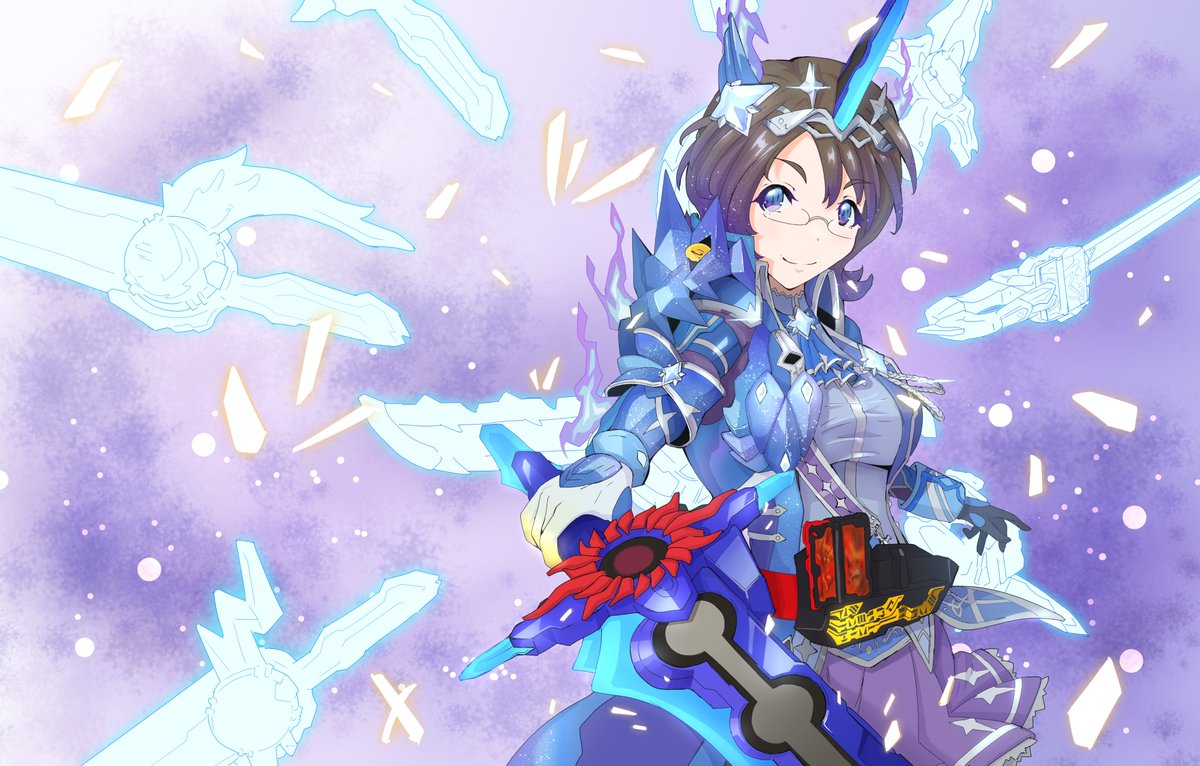 ボヒゃまげ On Twitter セイバーまとめ4 クロスセイバーはそのまま色違いにするのも芸がなかったので全体的にグレードアップさせて光の意匠をちりばめてみました 一応ショータイムイリュージョンもちょっとだけ混ぜてます 気持ち程度に ライダー少女