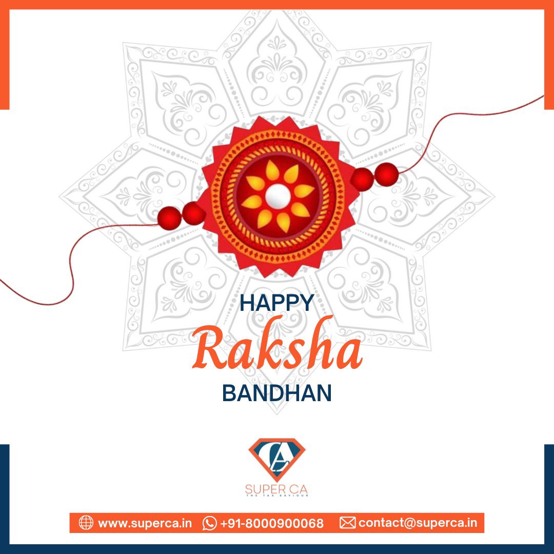 theSuperCA's tweet photo. Super CA wishes you Happy Raksha Bandhan ✨

#superca #taxsaviour #rakhi #rakshabandhanspecial #rakshabandhan2021 https://t.co/NTeozg4FFO