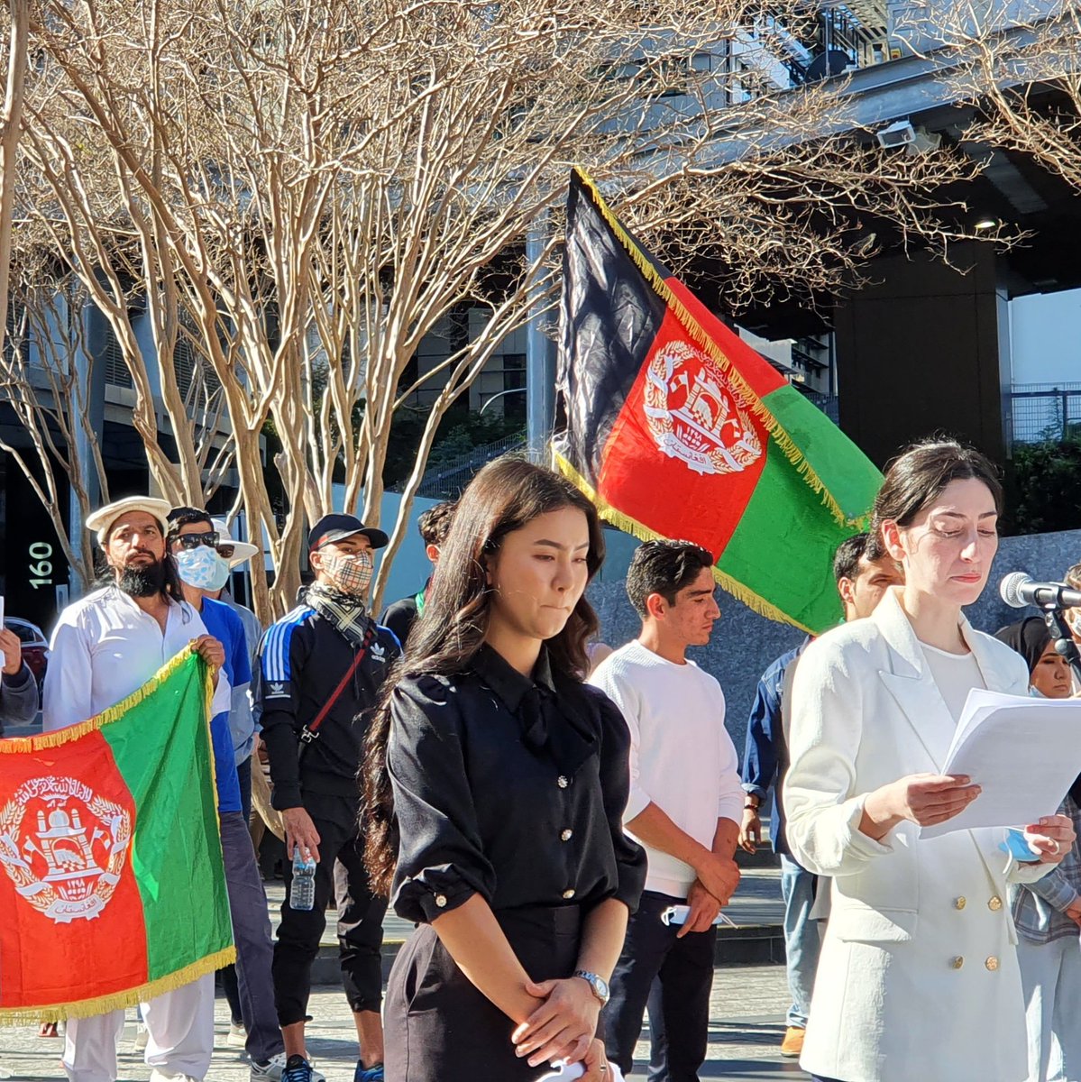 JanB_QLD's tweet photo. Brisbane Rally now for #Afhganistan organised by Queensland Afghan Community Association #QACA https://t.co/QVyMiFRL4q
