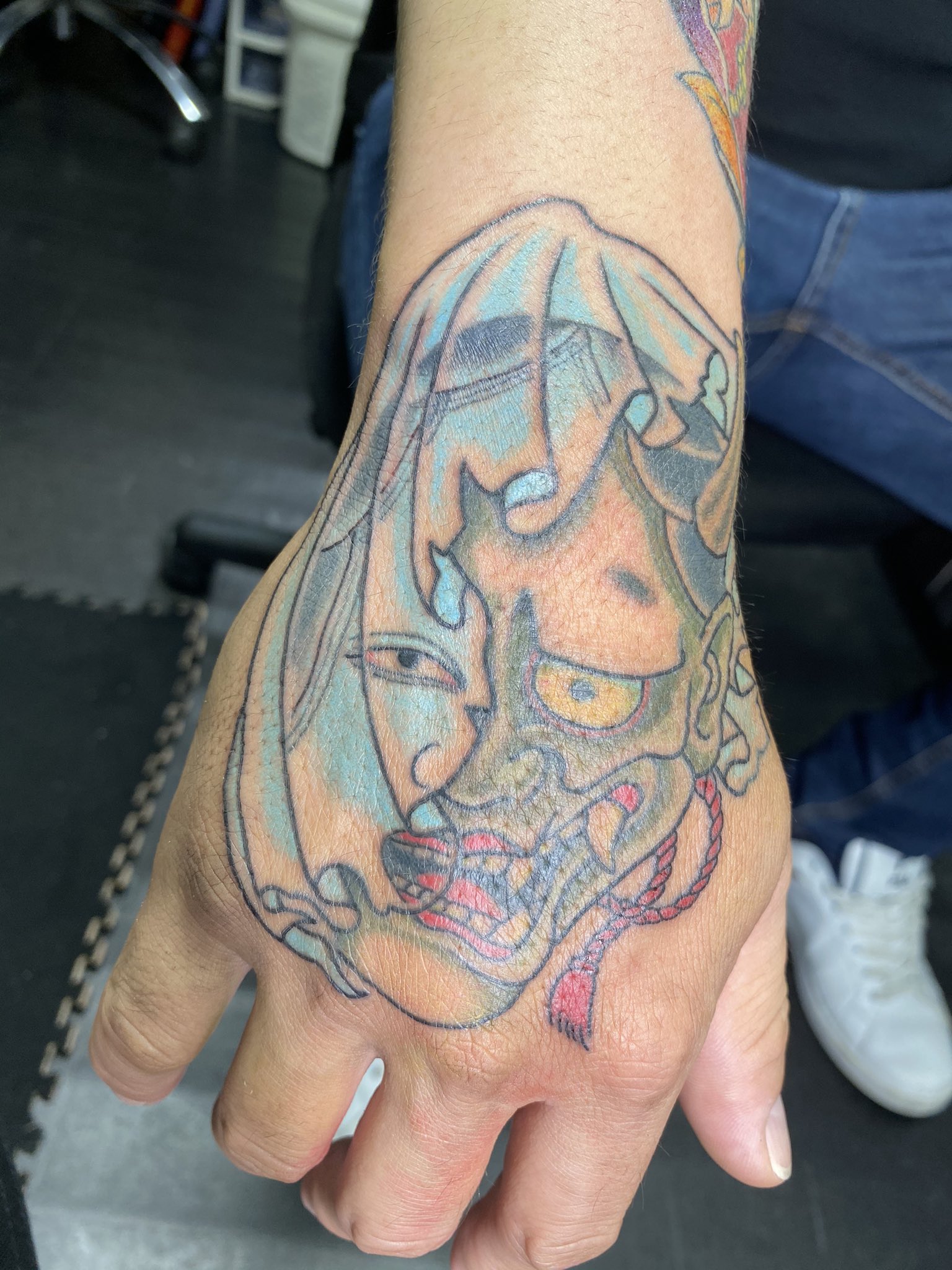 Ryoji Hyper Dragon Tattoo ハイパードラゴン タトゥー 昨日の仕事 手の甲は持ち込み 改 生命の樹 き 今回はここまでで許してもらう Hyperdragon 高知 高知タトゥー 高知tattoo 刺青 入れ墨 タトゥー 彫龍 生命の樹 Thetreeoflifetattoo