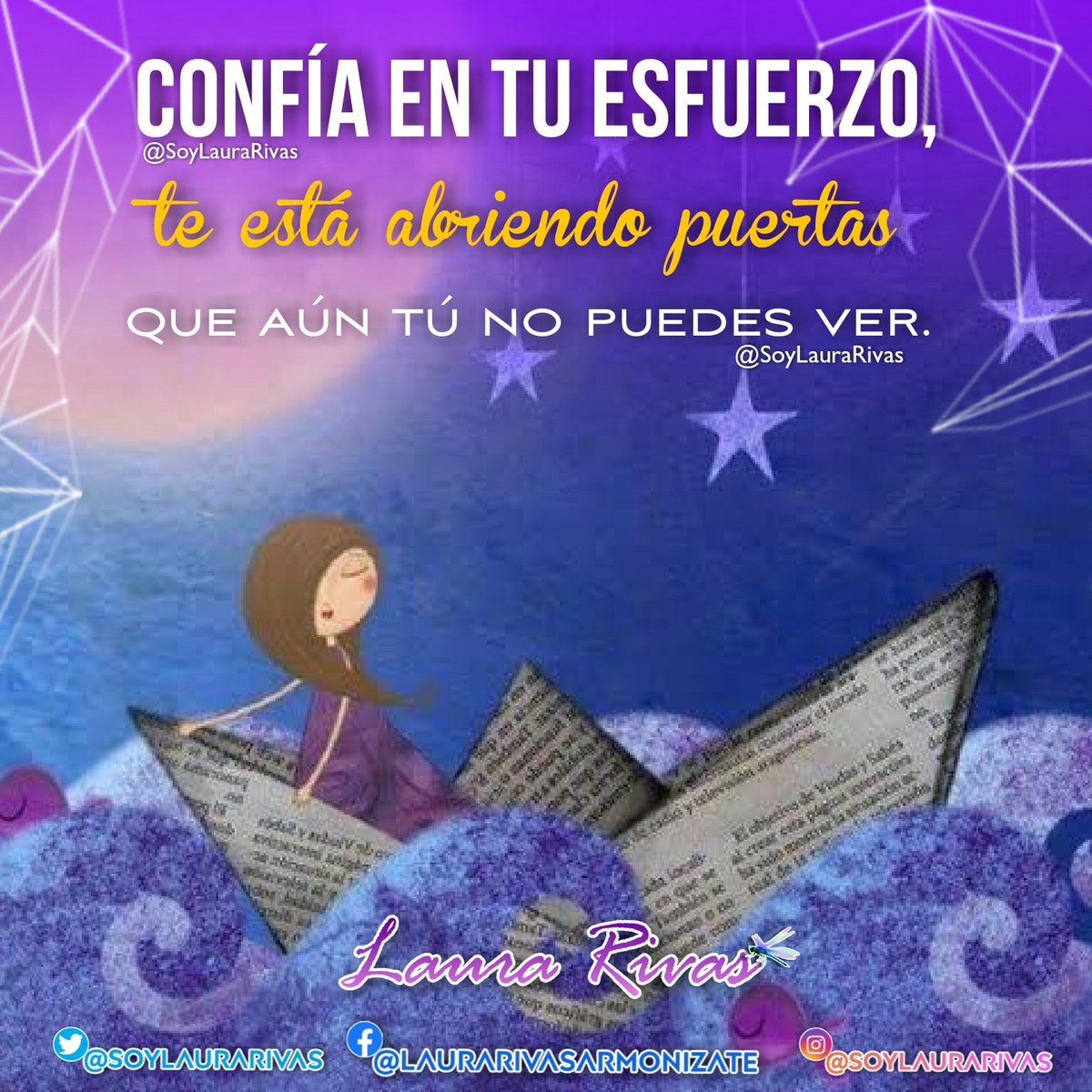 FClubLauraRivas's tweet photo. By: @SoyLauraRivas 👑💜💜💜 #FrasesMagicas https://t.co/h6fYk2jqkv #LauLovers💜 #DomingoDiaDeDios https://t.co/6CnXseEJyh