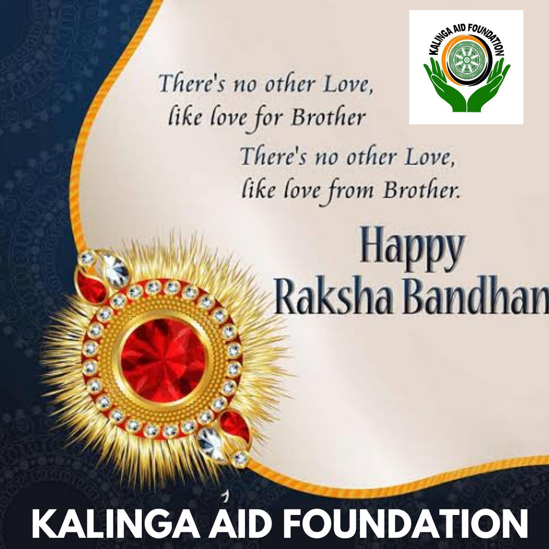 kalingaaid's tweet photo. Happy Raksha Bandhan! Let's our bond of love continues forever.

 #KalingaAidFoundation https://t.co/5S5pfBYr0n