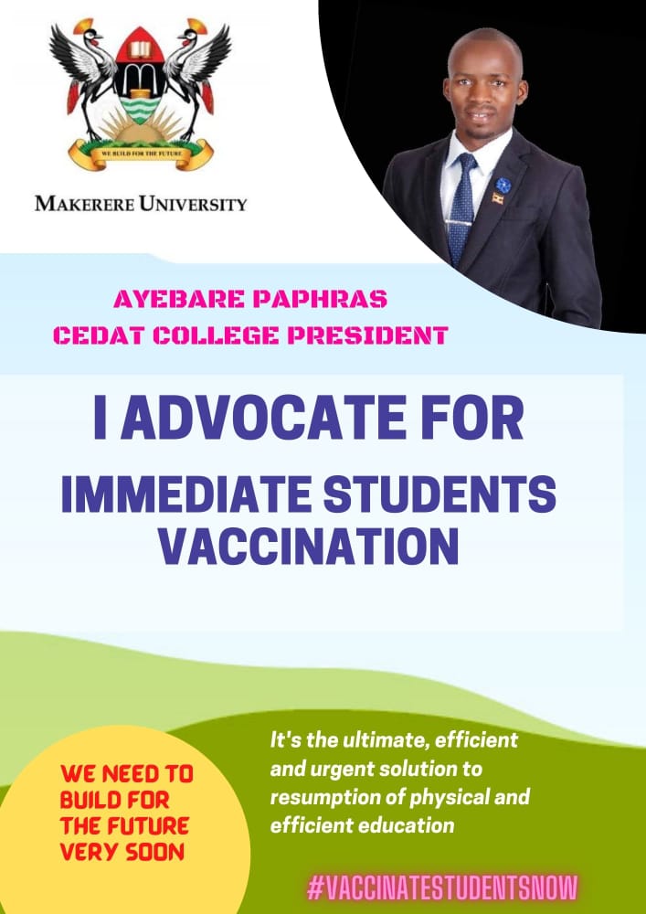 The education system is bleeding and that's why I advocate for immediate students' vaccination. #Vaccinatestudentsnow