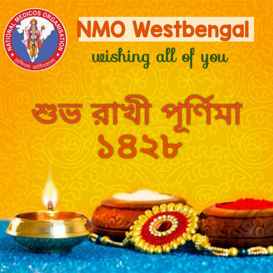 National Medicos Organization -West Bengal (@nmo_bengal) on Twitter photo <a href="/NMO_Bengal/">National Medicos Organization -West Bengal</a> wishes everyone a very happy #rakhipurnima.๐๐ป๐
#Rakhi #rakhicelebration #Rakhi2021
<a href="/NMOBharat/">National Medicos Organization</a> <a href="/NMOAssam/">National Medicos Organisation, Assam</a>
<a href="/NMOjharkhand/">National Medicos Organisation - JHARKHAND</a> <a href="/NMO_BIHAR/">NMO Bihar Official</a>
<a href="/NmoBhu/">NMO IMS BHU UP</a> <a href="/nmoharyana/">NMO HARYANA</a>
<a href="/delhinmo/">National Medicos Organisation-Delhi</a> <a href="/dr_vishwambhar/">Dr Vishwambhar Singh</a>
<a href="/MidhaSatish/">Dr Satish Midha</a> <a href="/NmoRajasthan/">NMORajasthan</a>
<a href="/MP_NMO/">National Medicos Organisation Madhya Pradesh</a> <a href="/NMOChandigarh/">NMO Chandigarh</a>
<a href="/VHPDigital/">Vishva Hindu Parishad -VHP</a> <a href="/NMO_Bengal/">National Medicos Organization -West Bengal</a> wishes everyone a very happy #rakhipurnima.๐๐ป๐
#Rakhi #rakhicelebration #Rakhi2021
<a href="/NMOBharat/">National Medicos Organization</a> <a href="/NMOAssam/">National Medicos Organisation, Assam</a>
<a href="/NMOjharkhand/">National Medicos Organisation - JHARKHAND</a> <a href="/NMO_BIHAR/">NMO Bihar Official</a>
<a href="/NmoBhu/">NMO IMS BHU UP</a> <a href="/nmoharyana/">NMO HARYANA</a>
<a href="/delhinmo/">National Medicos Organisation-Delhi</a> <a href="/dr_vishwambhar/">Dr Vishwambhar Singh</a>
<a href="/MidhaSatish/">Dr Satish Midha</a> <a href="/NmoRajasthan/">NMORajasthan</a>
<a href="/MP_NMO/">National Medicos Organisation Madhya Pradesh</a> <a href="/NMOChandigarh/">NMO Chandigarh</a>
<a href="/VHPDigital/">Vishva Hindu Parishad -VHP</a>