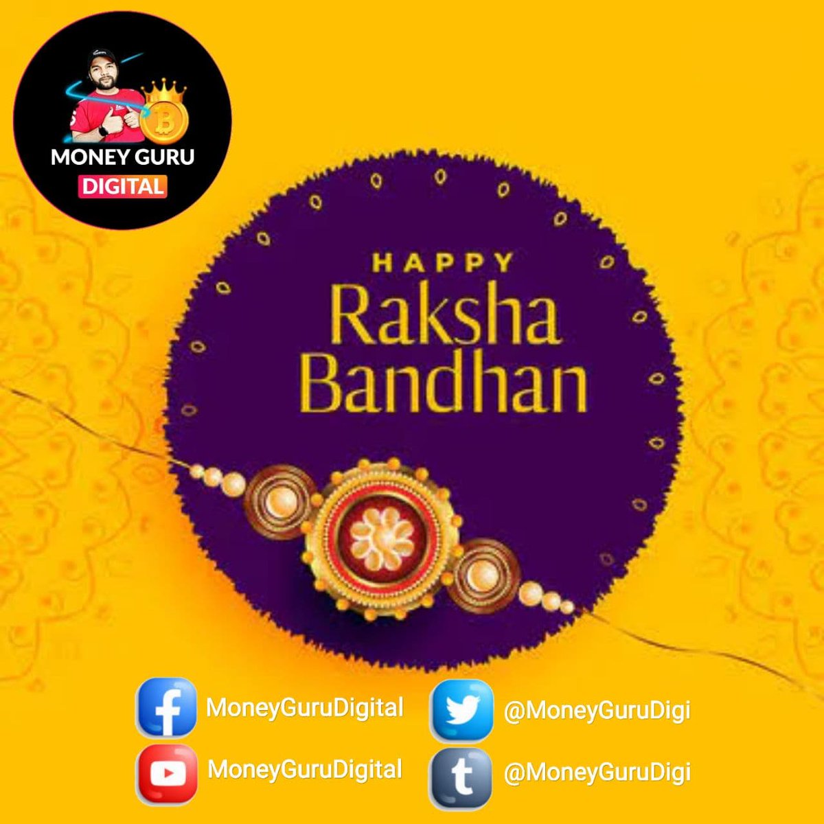 Moneygurudigi's tweet photo. सभी भाइयो बहनों को रक्षाबंधन की ढेर सारी शुभकामनाएं…
रक्षाबंधन का ये त्योहार आप सभी के जीवन में खुशियाँ लेकर आये 🙏🙏

#HappyRakshaBandhan https://t.co/2JooqXTaoG