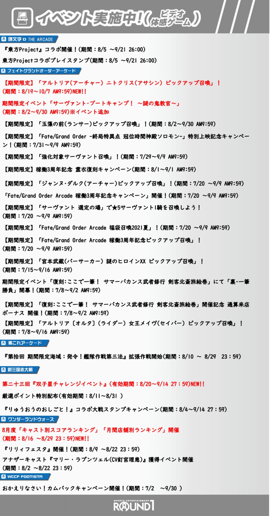 ラウンドワン横浜戸塚店 R1 Totsuka Twitter