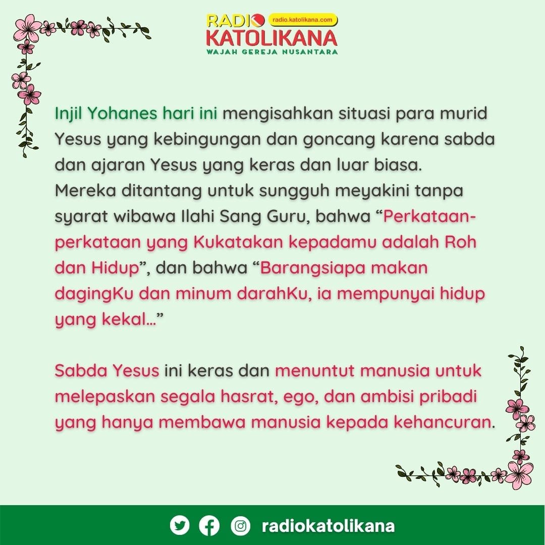 Radio Katolikana On Twitter Apakah Yang Engkau Cari Yang Coba Engkau Raih Dalam Hidup Ini Apakah Tujuan Hidupmu