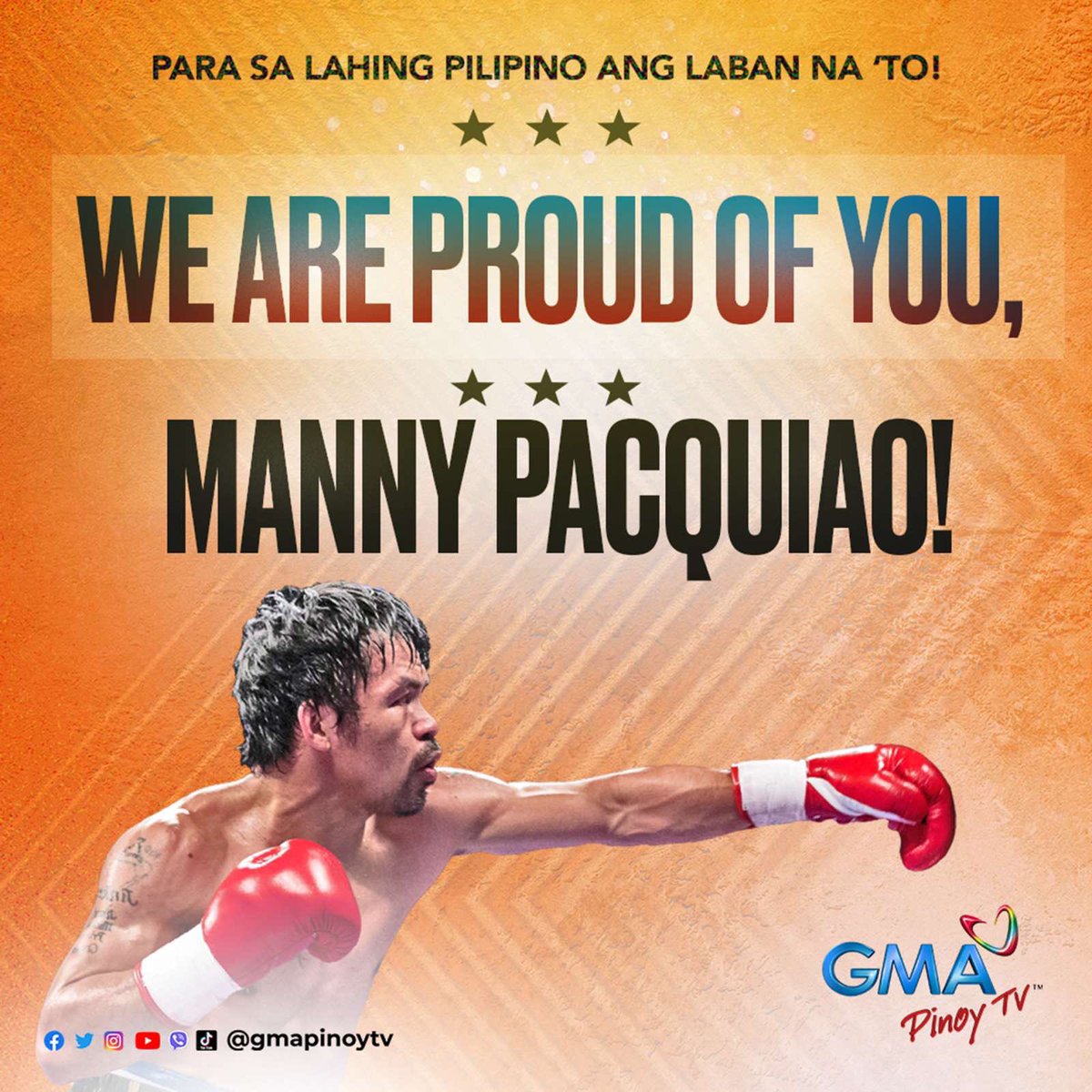 Maraming Salamat <a href="/MannyPacquiao/">Manny Pacquiao</a> 🙌