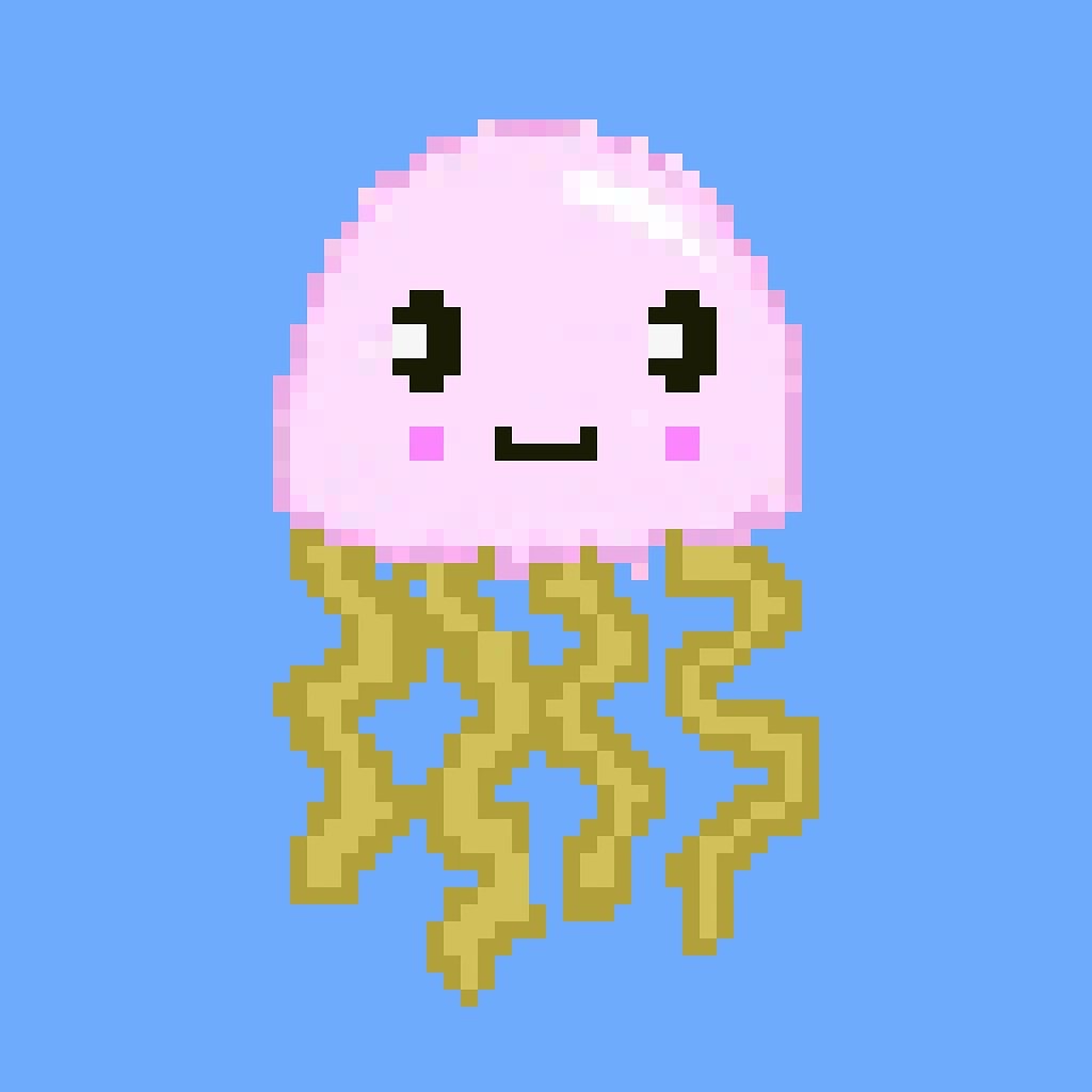 Pixel_ArtDesign's tweet photo. #pixelart #jellyfish #cutelittlepixel https://t.co/duVVIENr1b