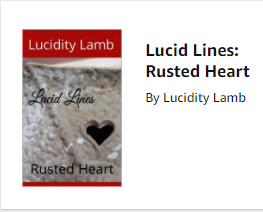 LucidityLamb's tweet photo. Coming soon to a Kindle near you! So excited to have the content and cover done! Going live on September 1st! #Poetry #LucidLines #RustedHeart
Do you like the cover? (Aside from this pic being a bit blurry...) https://t.co/p9YOM9liJ9