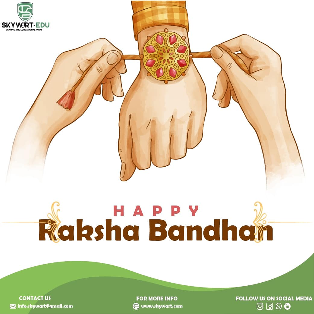 CSkywart's tweet photo. May your relationship with dear ones grow even stronger.

Skywart-edu wishes you all a Happy Raksha Bandhan.
 #RakshaBandhanwishes #rakshabandhan #skywart #skywartedu #happyrakshabandhan #rakshabandhan2021    #rakshabandhanwishes https://t.co/rr6f3djehb