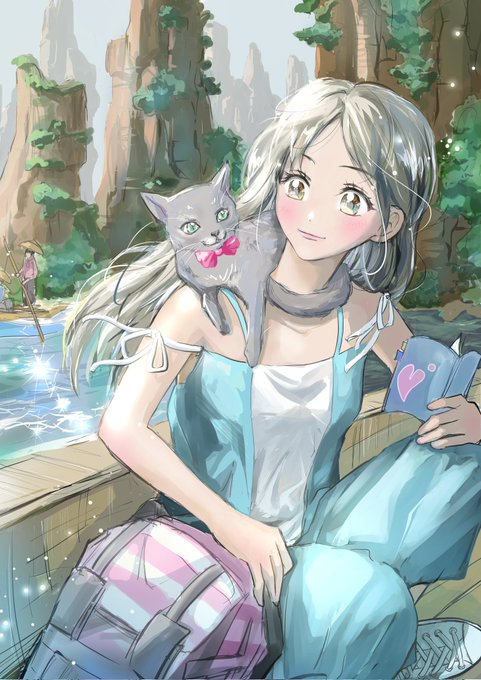 肩のり猫のtwitterイラスト検索結果