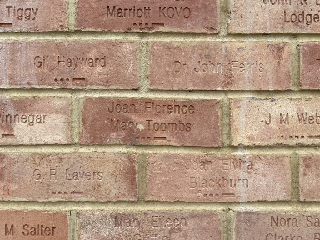 4enzikat0r's tweet photo. Nana, happy brick day!
Her brick is bang smack in the middle of the wall, surrounded by our other #Bricks4Codebreakers bricks. I can just imagine her chatting away to them all! https://t.co/ANizyXo0yo