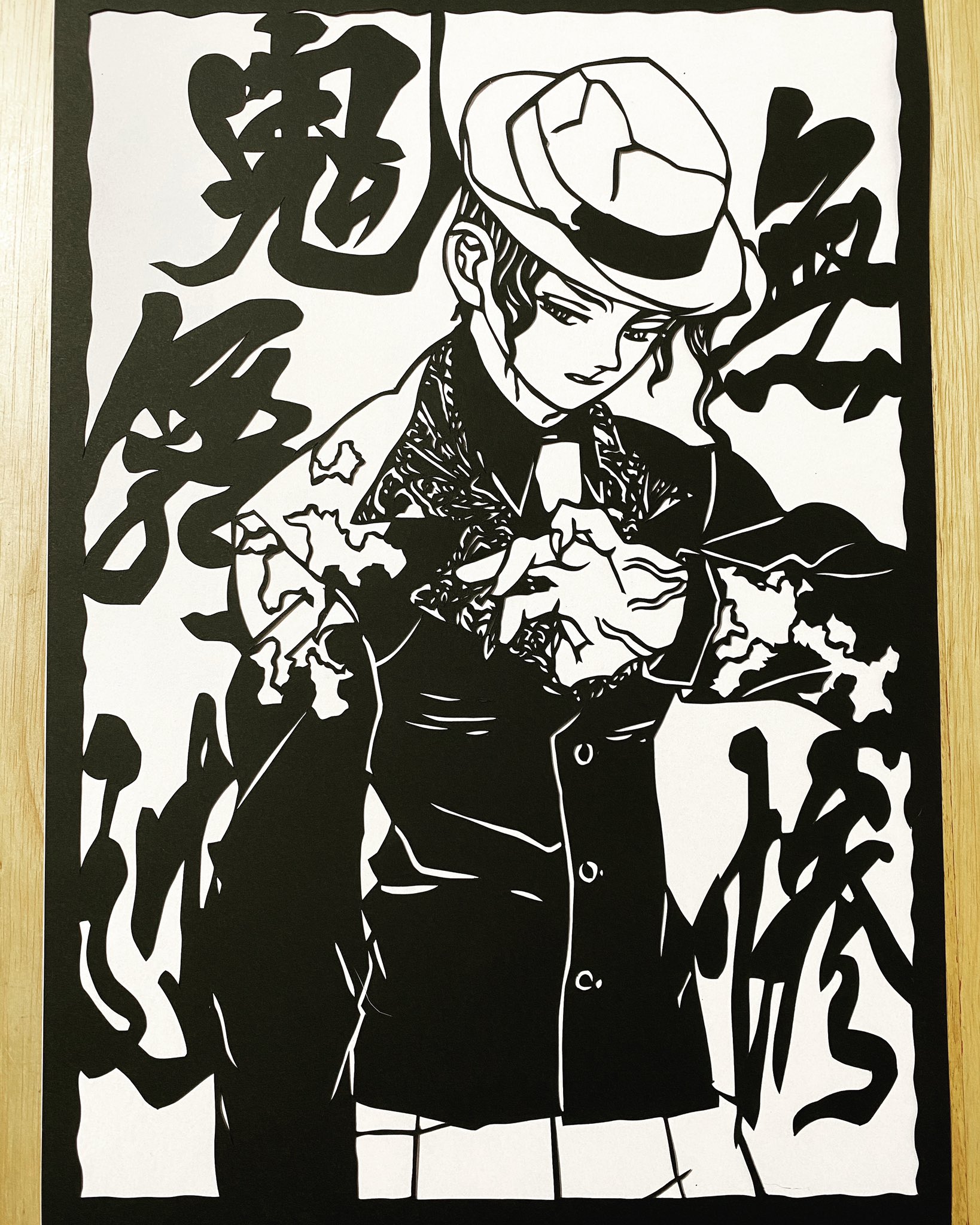 鬼滅の刃   鬼舞辻無惨   額入り絵  額の大きさ400×300 鬼舞辻無惨 おもしろネタ 鬼滅の刃 鬼舞辻無惨 額入り絵 額の