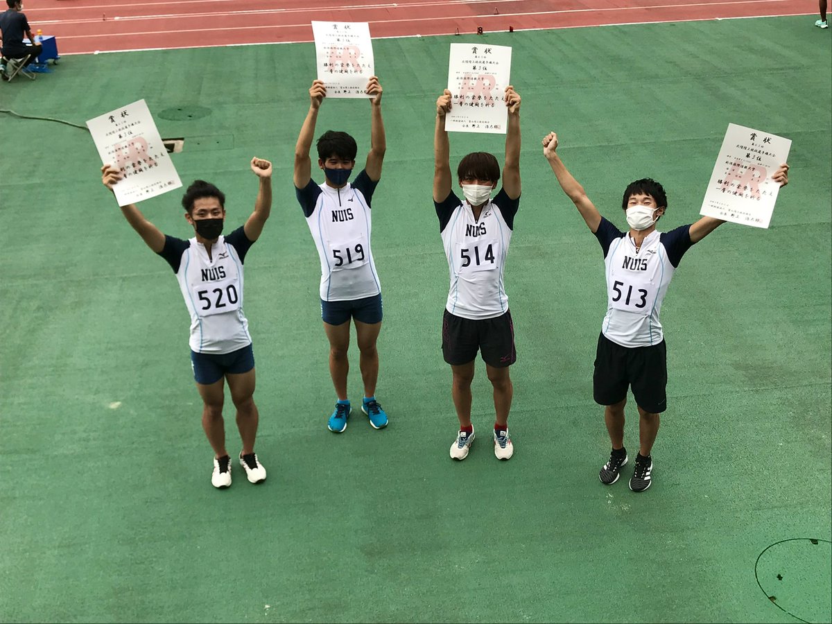 8月21.22日に行われた北陸選手権に参加してきました！
4×100mRは3位入賞です🥉
メンバーの内2人は1年生ということで、今後の活躍が非常に楽しみです💭😎