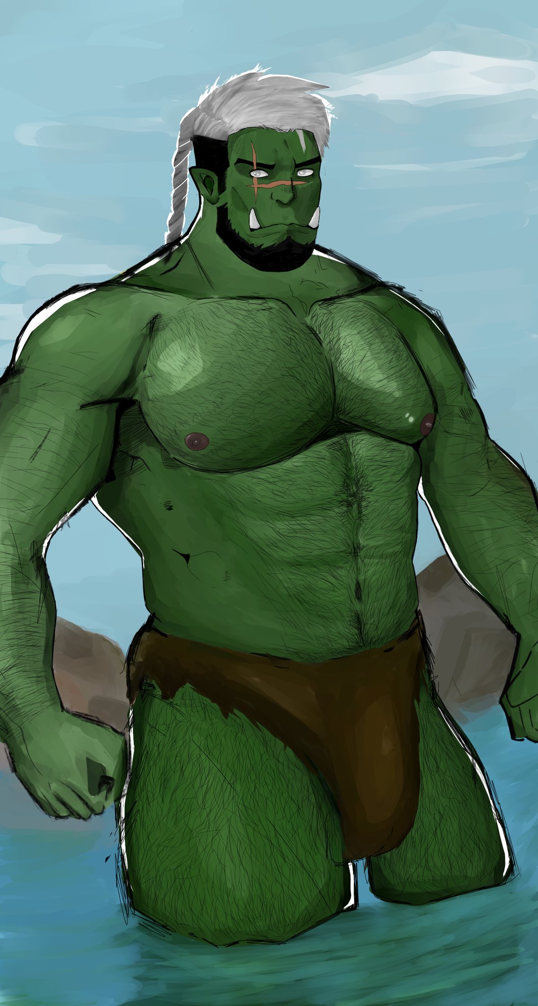 R3Kk4 燄 (rekka busy w universitussy) on X: Had fun learning while making  my man's orcsona @grey_nothing. #bara #orc t.coJDfuPZxK0A  X