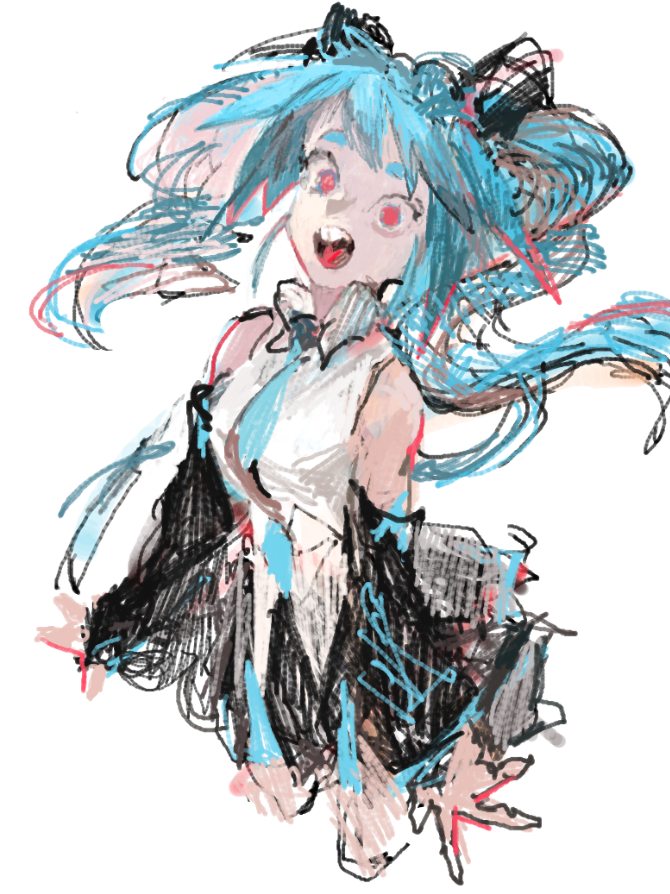 初音ミク 「バウ!! 」|８９３９のイラスト