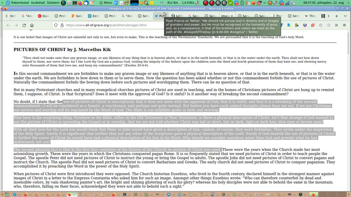 Waffa's tweet image. #SecondCommandment: 
"You Shall Not Make a Carved Image."

#Pontifex,
Get this one right first:
justforcatholics.org/images.htm 

all-of-grace.org/pub/others/ima…

catholicnewsagency.com/resource/56000…

opc.org/qa.html?questi…

puritanboard.com/threads/cross-…

applesofgold.com/jewelry/is-it-…

archive.is/vjbMp
