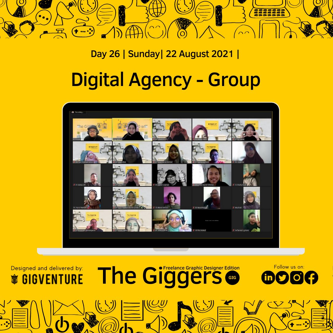 Day 26/30

Digital Agency - Group

Para peserta mula buat aktiviti berkumpulan seperti buat logo, design website dan nama company bagi mendedahkan tentang membina agensi.

#TheGiggers
#GigVenture