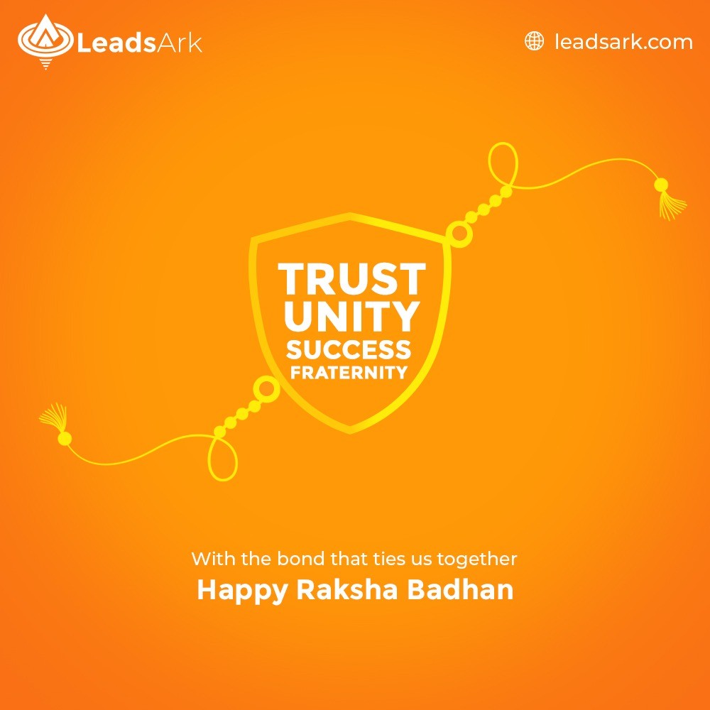 leadsarkbyayaz's tweet photo. Celebrating the bond of trust, unity and success together! 
LeadArk wishes you a Happy Rakhsha Bandhan to all our team members. 

#leadsark #RakshaBandhan #bestaffiliateplatform #affiliatemarketingtraining https://t.co/Rz66it45oN