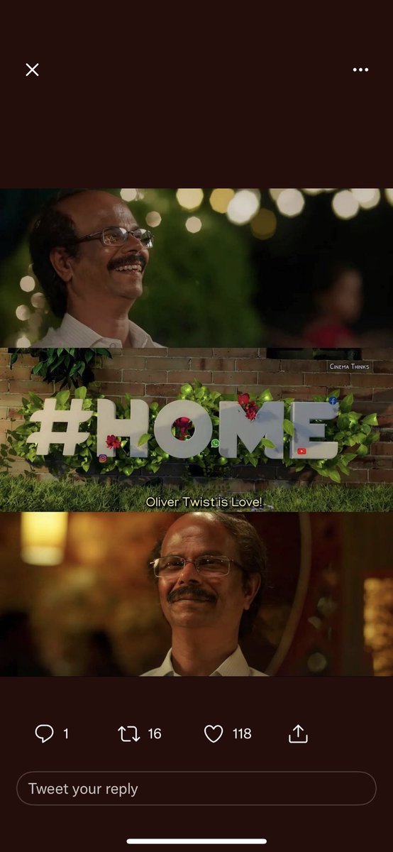 subhash4magic's tweet photo. Oliver Twist is Love - A feel good movie;#Indrans truly nailed it 👌#malayalammoviehome #homeindrans #indranshomemovie https://t.co/PagrUVrFIG