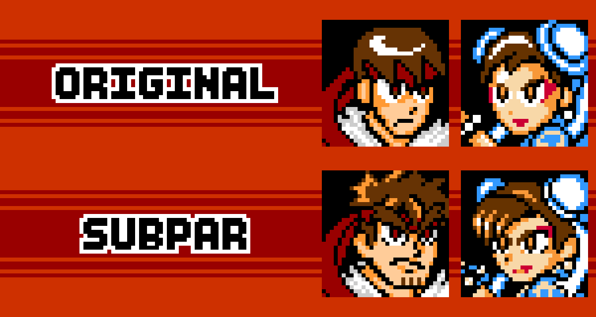 WoahSubpar's tweet photo. Resprites of a couple portraits from Street Fighter x Mega Man 
#pixelart #Megaman #StreetFighter https://t.co/2KrsuEKIZq
