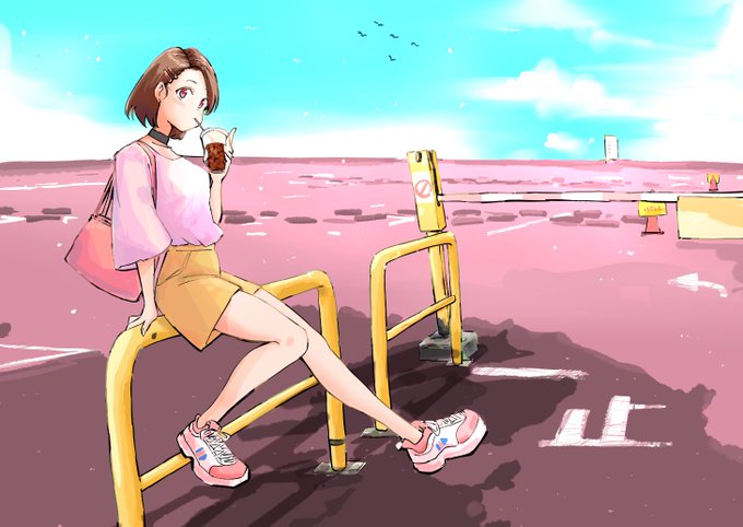 エアコン切って描いてたけど暑かった‥ 