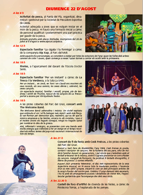 AjAlpicat's tweet photo. 👌 Avui, últim dia de la #FestaMajor d’Alpicat.
A gaudir-lo! https://t.co/3zyovrA1Cv