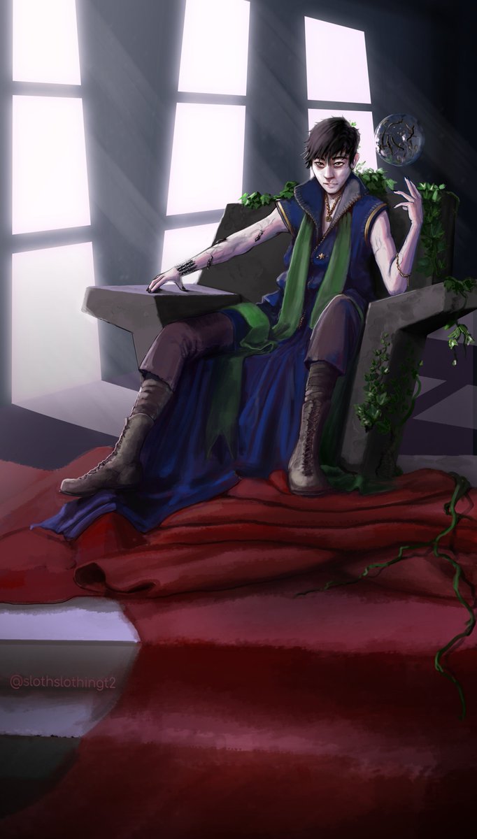 slothslothingt2's tweet photo. Sykkuno as a Leech Mage, based on one of their MageQuit games!  💫🪱🌱
#sykkuno #SykkunoFanart #magequit https://t.co/jKWWAZM0n0