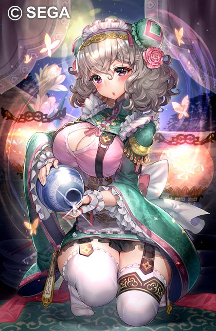 【お仕事絵】『三国志大戦』さんより、王貴人です☺️🧹表情と衣装を描くのがとても楽しかったです🥰✨✨(C)SEGA 